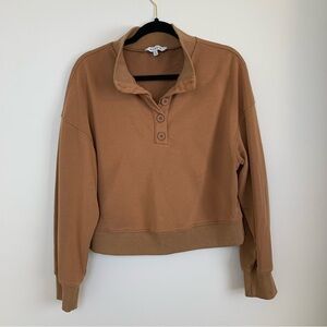 MOODIE 1/4 Button SweatShirt S